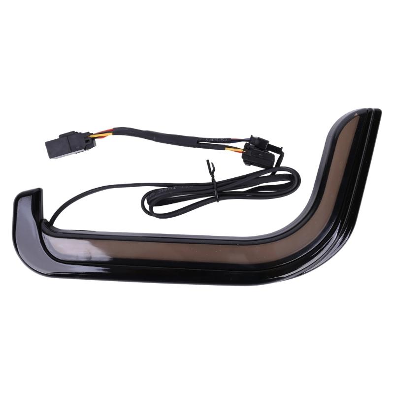 Motorcycle Turn Signal Light Pair for 1996-2013 Applications with Curved Acrylic Lower-Fairing Housings