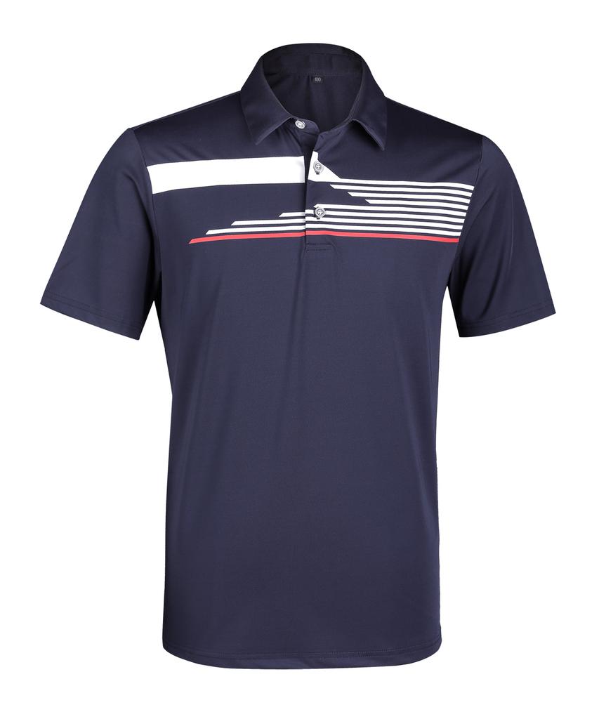EXTRASPORTY Summer Swing Men'S Cooling Collared Short Sleeve T-Shirt 3 Colors