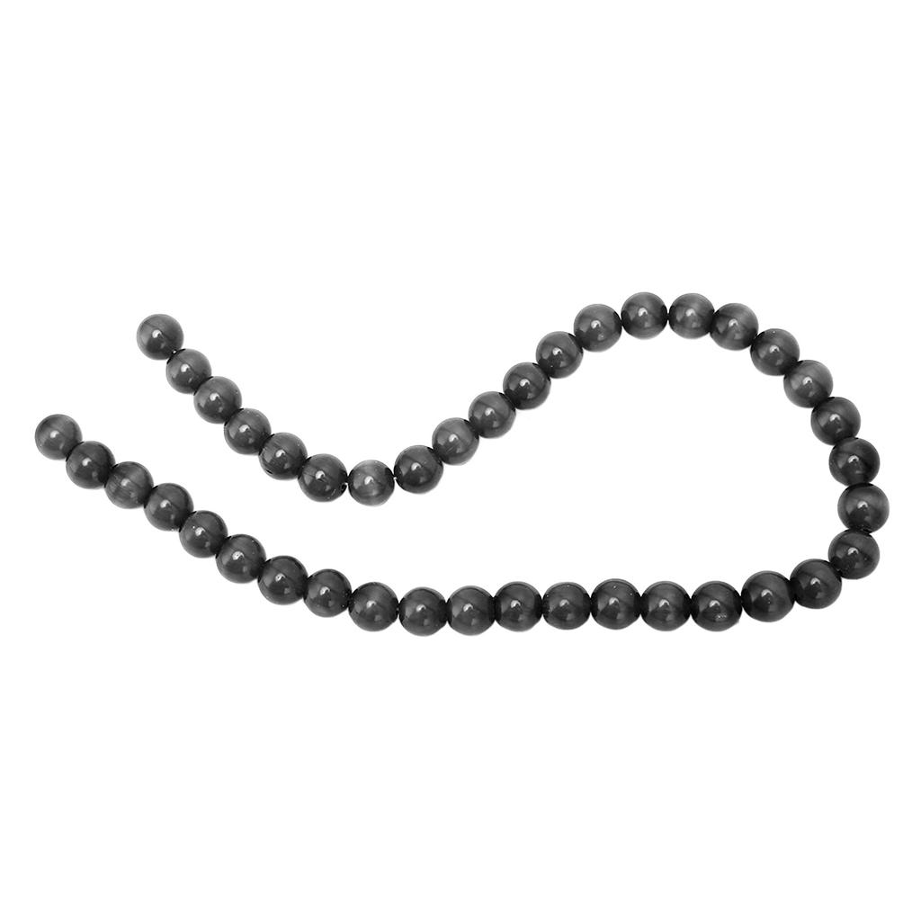 Natural Stone Spacer Beads DIY Loose Beads for Making Necklace Bracelet Jewelry AccessoriesBlack