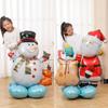 Large Base Christmas Tree Decoration with Santa, Reindeer, and Snowman Balloons for Kindergarten