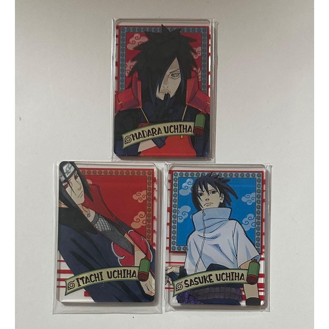 Used NARUTO Status Card Collection Uchiha, Itachi, Sasuke, Madara