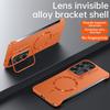 Ultra Thin Magnetic Frameless Alloy Holder Case For SamSung S26 S25 S24 Ultra Plus S25 S24 FE for Magsafe Shockproof Hard Cover