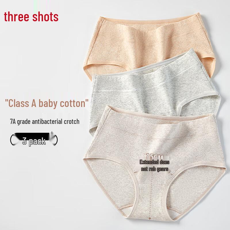 Sanqiang Women's Cotton Antibacterial Briefs Multi-Pack