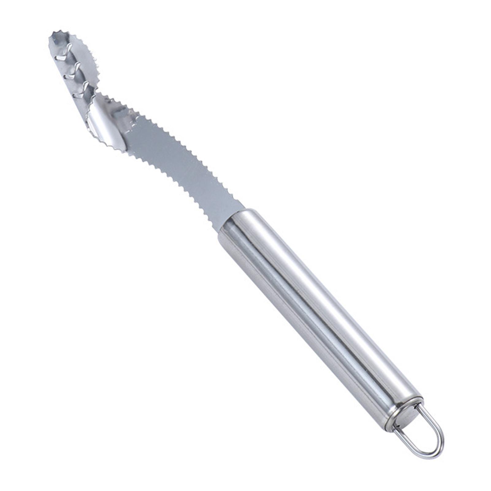 

1/2 шт. Нержавеющая сталь, нож для удаления сердцевины перца чили, быстрозатачиваемый зубчатый срез, инструмент для удаления сердцевины перца чили, кухонный инструмент