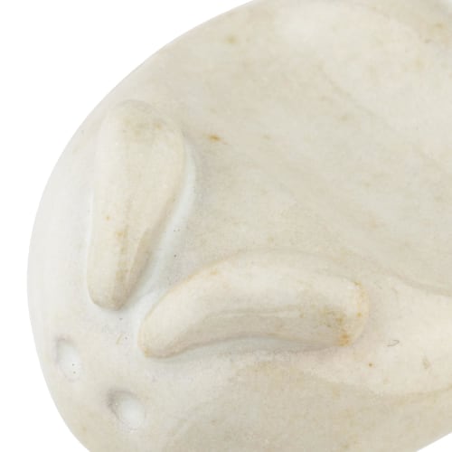 Chopstick Rest, Approximately 4 X 2.7 Cm, Bean Rabbit Design, White, 23464