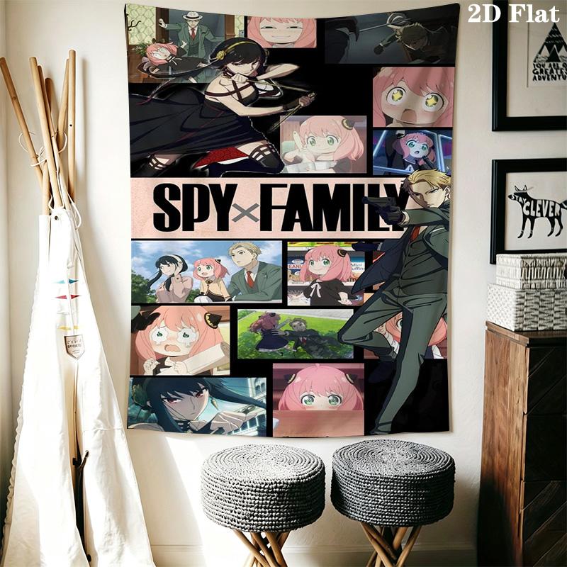 Spy X Family Movie Tapestry Fashion Print Background Cloth Work Of Art Home Decor Christmas Gift