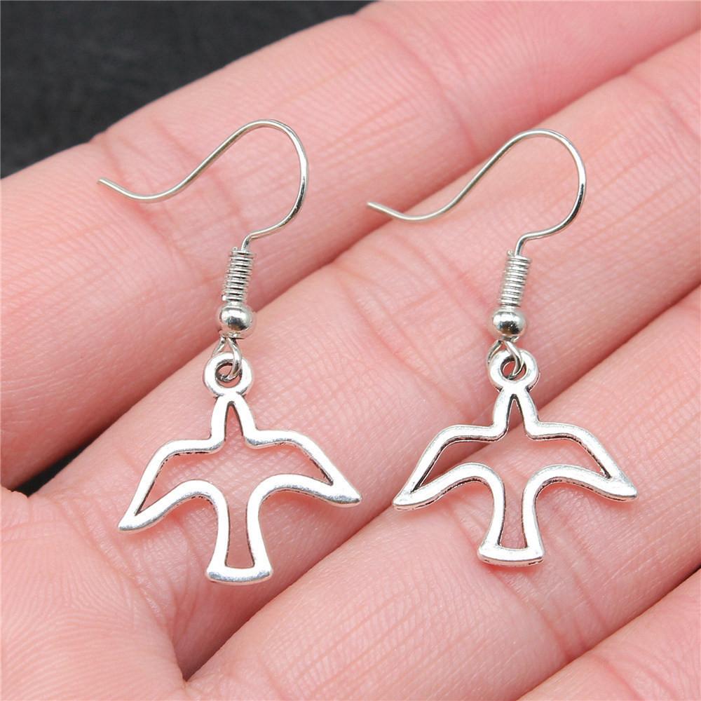 

Серьги-подвески и висячие серьги Bird Phoenix для женщин, необычные подарки на День матери A49-1pair-18x18mm