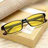 Square Frame Night Vision Anti-Blue Light Glasses Ultra-Lightweight Protective Flat-Lens Eyewear Classic Driving Eyeglasses