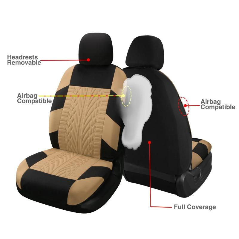 Car seat covers, breathable front and rear seat cushion covers, vehicle seat protection covers, suitable for all cars