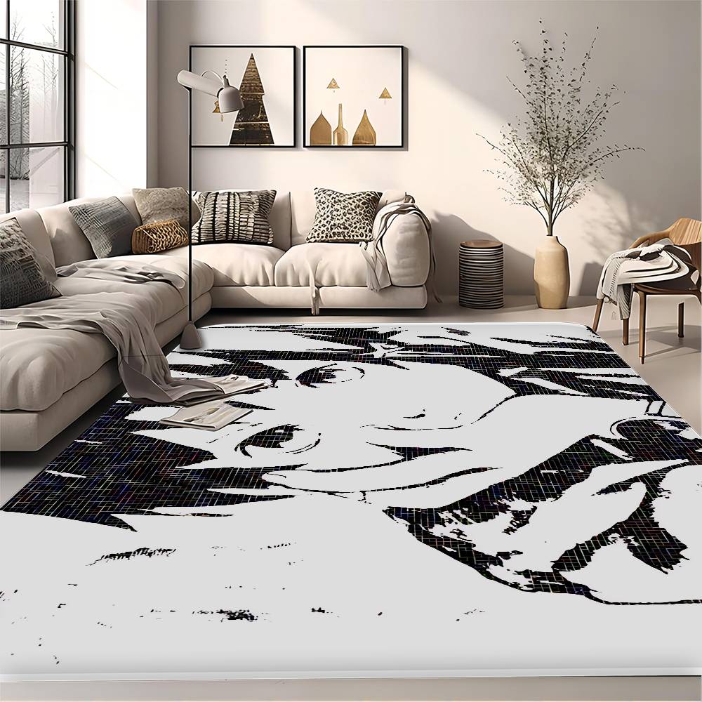 Serial Experiments Lain Floor Mat Retro Multiple Choice Living Room Kitchen Rug Non Slip Modern Home Decor