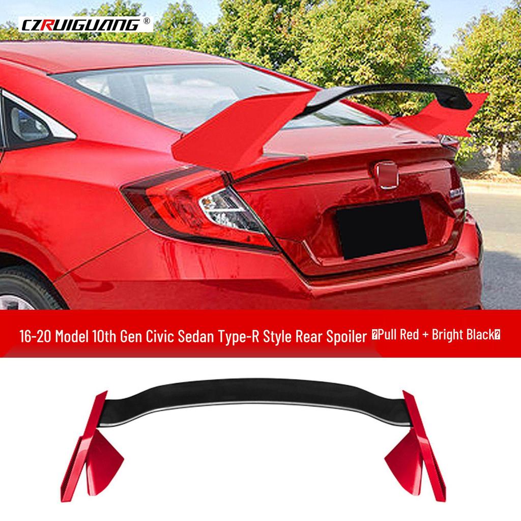 Kit Spoiler Posteriore e Deflettore Tetto per Civic Sedan Type R 16-20 Gen