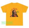 Nuova T-shirt Burning Spear Jah Kingdom Colore Oro Taglia Completa PA183 T-shirt Unisex