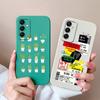 For Samsung Galaxy M35 5G Case Cute Cat Full Coverage Phone Shell For Samsung M 35 Anti Drop Soft Liquid Silicone Back Covers