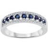 Hot Sale S925Blue zircon micro-set ring Popular European and American fashion women's rings