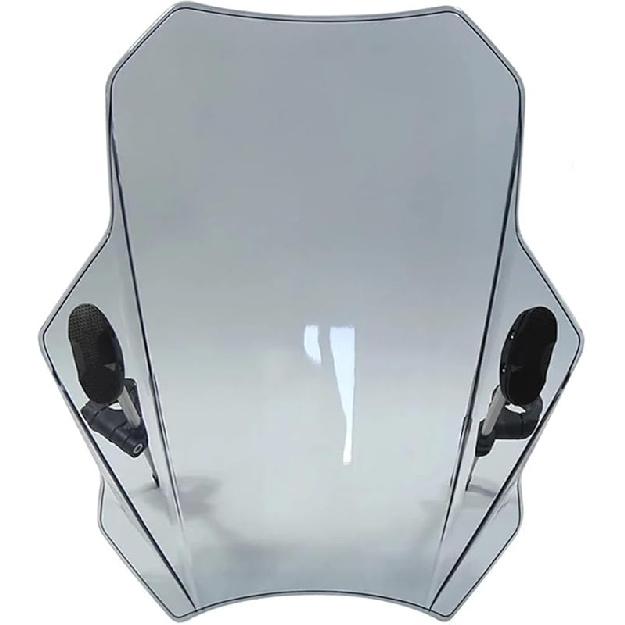 Universal Motorcycle Windshield Glass Cover Screen Deflector Compatible with Husqvarna 701 Svartpilen Vitpilen 250 401 701 Nuda 900 R(Transparent)
