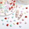 2025 Autumn Winter New Matte Texture Heart Nail Art Decorations 3D Nail Decorations Wearable Nail Accessories