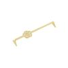 Takakuwa Metal Mizuhiki Cutlery Rest, Gold, Long, 407231