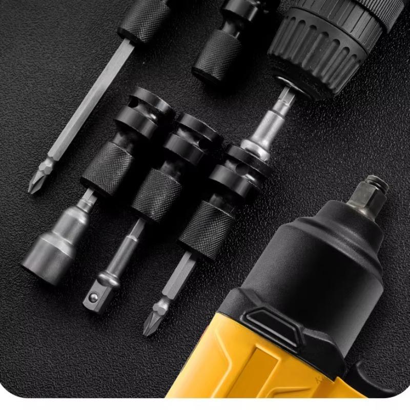Telescopic Socket Adapter 1/2 To 1/4 Hex Female Socket Adapter for Electric Wrench Telescopic Drill Socket