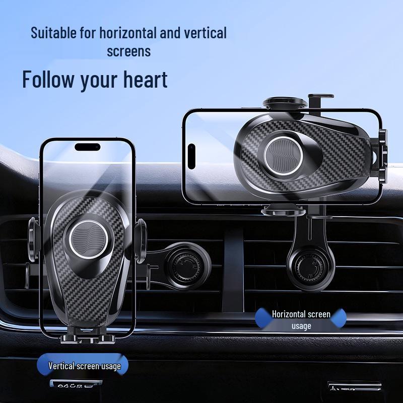 Universal 360° Rotating Car Air Vent Phone Holder - Shockproof & Stable for Navigation