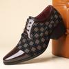 Large Size Pointed Casual Foot Leather Shoes Men's Fashionable and Comfortable Breathable Versatile Leather Shoes