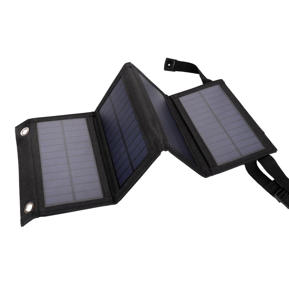 20W Monocrystalline Solar Panel Foldable Charger Waterproof for Phone Outdoor Camping