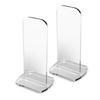 2Pcs/Set Clear Acrylic Boxing Gloves Display Rack for Home Store Storage Stand Elegant Desktop Organizers