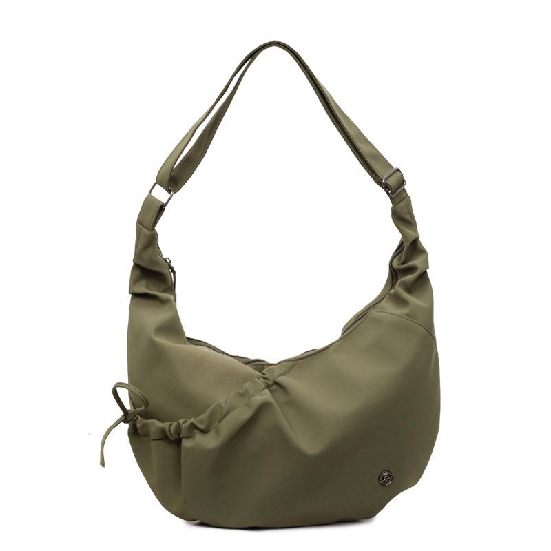 Casual Commuter Women Bag Korean Sle Foldable Soft Nylon Material Single Shoulder Crossbody Bag Trendy Design Bolsos Para Mujer