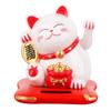 Solar Lucky Cat Welcome Lucky Chinese Cat Wave and Embrace Lucky Cat Pattern for Home Decoration