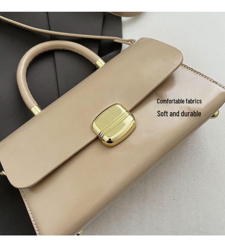 High-End 2025 Retro Handbag: Versatile Small Square Shoulder & Crossbody Bag