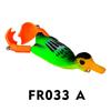 10 Color Floating Duck 9cm Rotating Webbed Road Sub Bait 11g Rotating Tractor Fish Bait Torpedo Frog Biomimetic Bait Lure