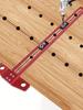 2 In1 Drilling Positioning Scoring Ruler Woodworking Aluminum Scriber Marking T Square Dowelling Jig with 6/10mm Drill Sleeve