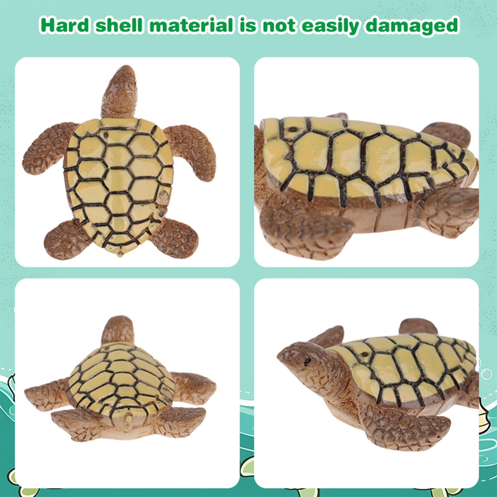 15 Pcs Miniature Sea Turtles Sea Turtle Figures Ocean Animal Figurines Mini Turtle Figurines For Diy Home Fairy Garden Office Fi темно-зеленого