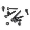 280 stk Eske M3 Cap Head Sekskant Bolt Skrue Mutter Metrisk Maskin Festeutstyr Sortiment Sett
