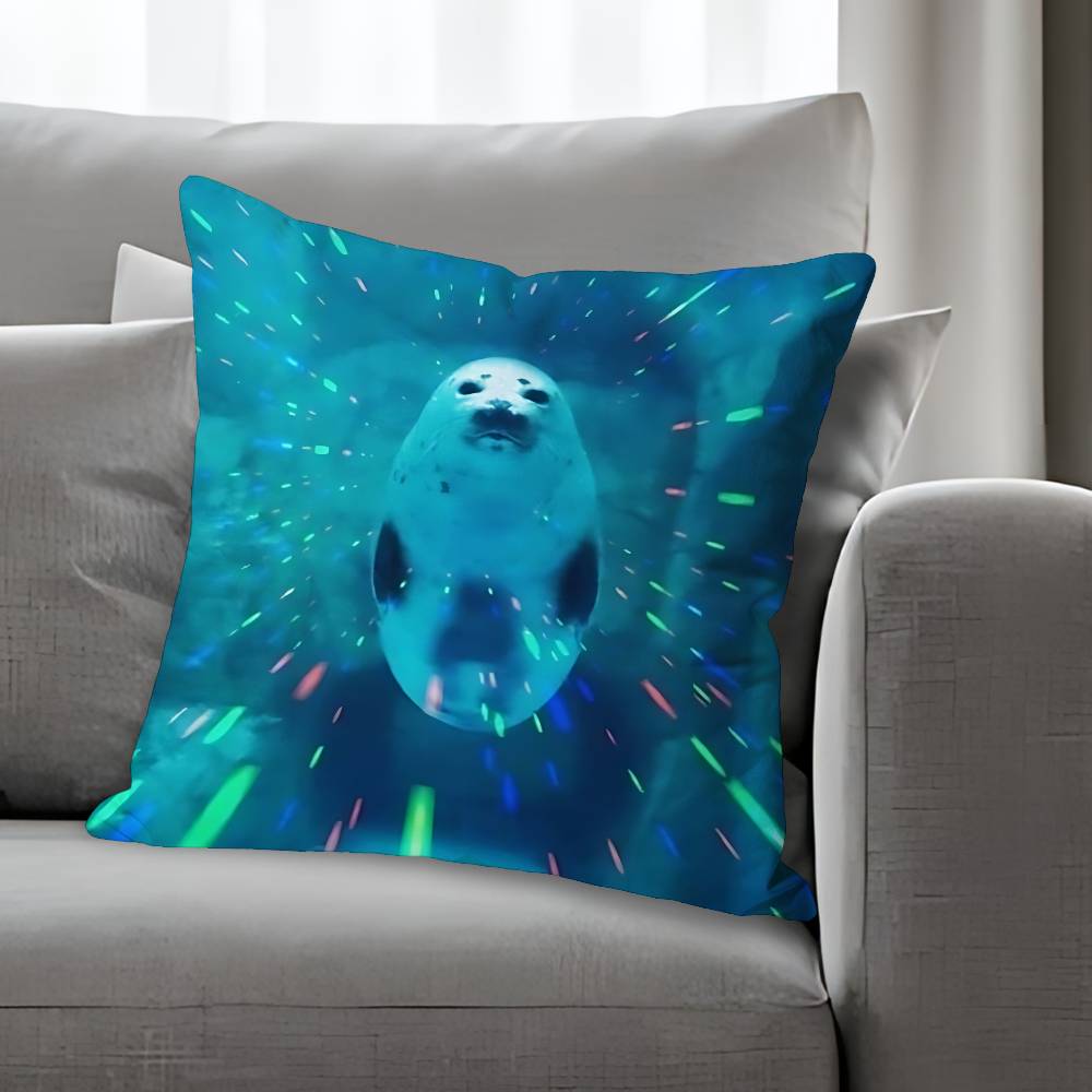 

Seal Sea Anime Celebrity Merchandise AllMatch Printed Pillow Case Sofa Car Office Room Decoration Protector 30x30 cm