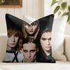MManeskin Rock Band Cushion Cover Eco Linen Pillow Case DoubleSided Print Breathable Durable Zipper Home Decor Gift