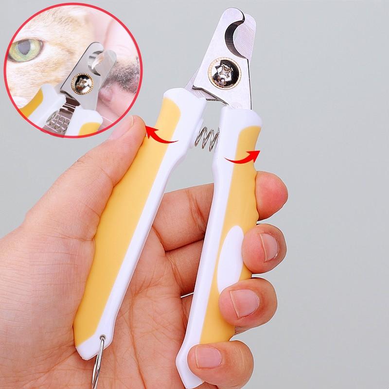 Pet Nail Clippers Dog Nail Grinder Pet Grooming Stainless Steel Nailclippers for Dog Paw Cleaning No Hurt Dogs Nailclippers