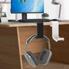 Space Saving Headphone Stand with NonSlip Pad Rotating Arm for Desks, 360°Rotating Hook for Tidy Desk Setups Hanger