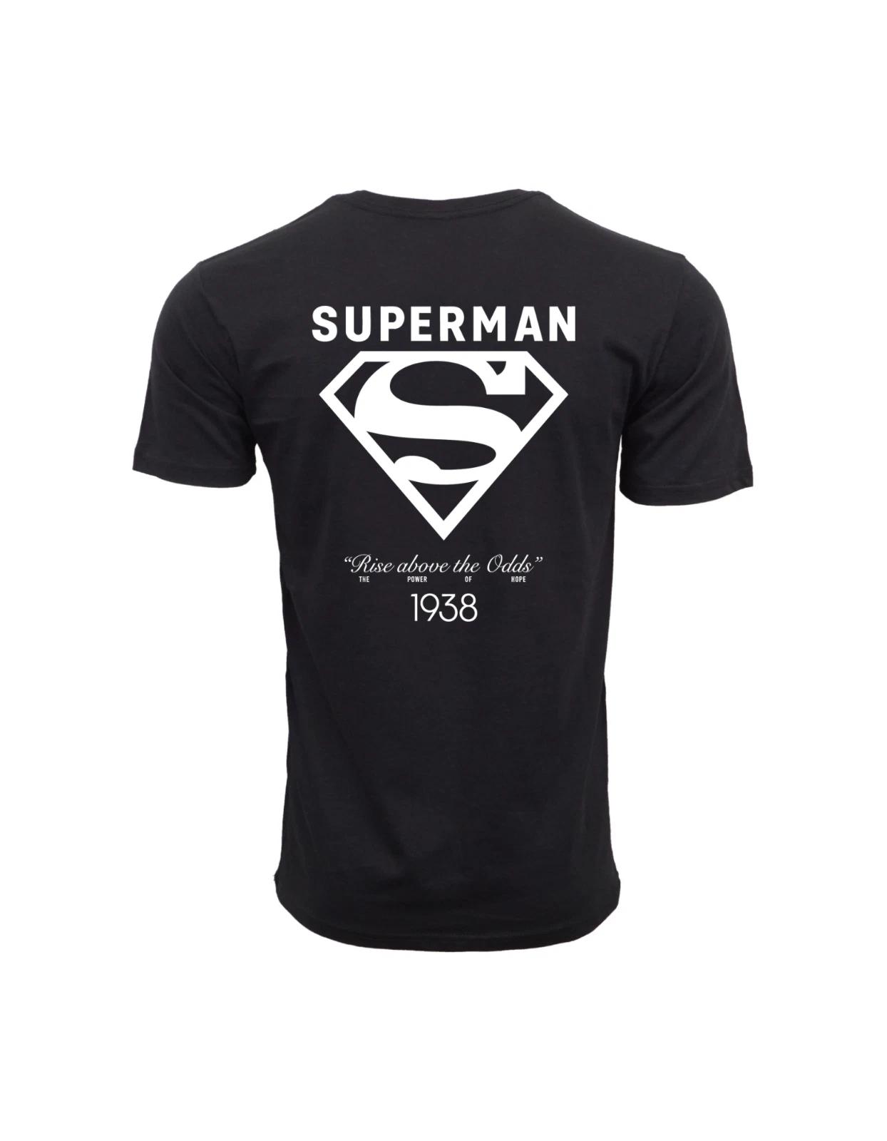 Unisex Adult Casual Graphic Superman Rise Above The Odds Graphic T ... XL