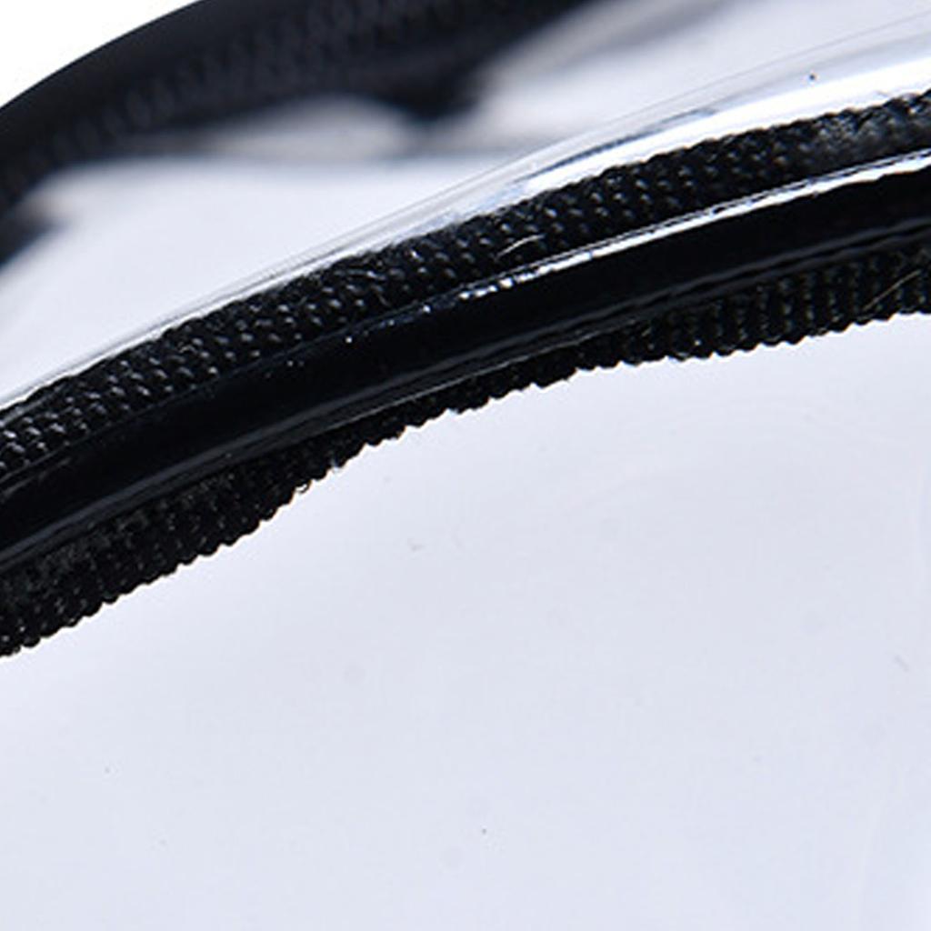 Laptop Backpack School Bags Black Transparent PVC Waterproof Large Capacity for School College