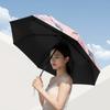 Faltbarer Mini-Sonnenschirm UV-beständiger Sonnenschirm für Sonne und Regen Stilvoller Sonnenschutz-Schirm Gehen