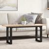 VidaXL Coffee Table O-Frame, Side Table, Sofa End Table, Living Room Furniture, 110x40x45.5 Cm Pine Wood 3282733