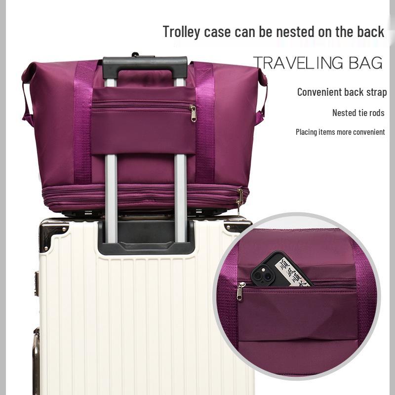 Expandable Wheeled Travel Bag for Business Trips and Short Commutes