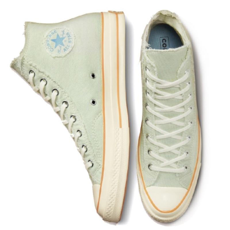 Converse 1970s Chuck Taylor All Star Simple & Comfortable High Top Espadrilles Unisex Light Green