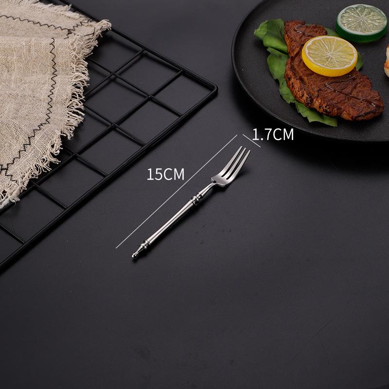 

Винтажный набор столовой посуды из нержавеющей стали, вестерн-ложка, нож для стейка, чайная ложка, десертная вилка, наборы столовых приборов, посуда, кухонная утварь