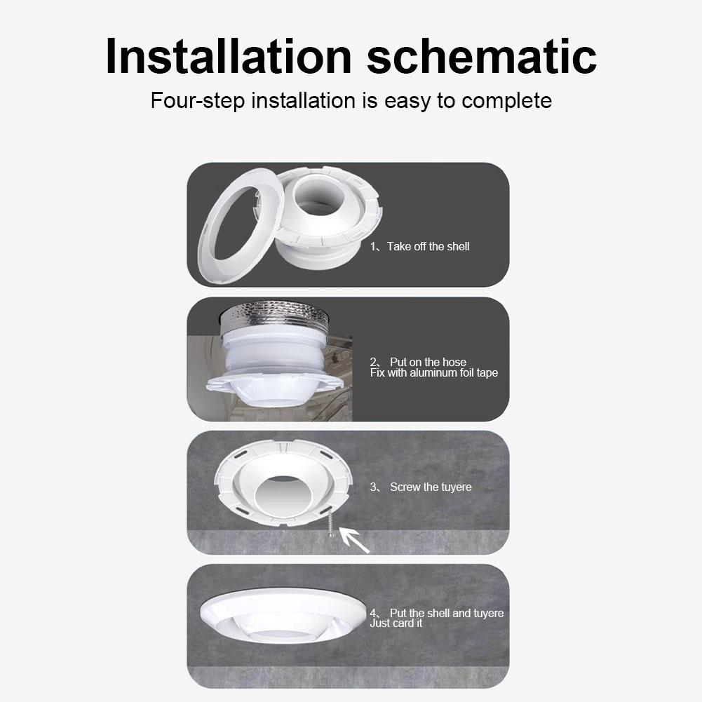 Daily Use Outlet Valve Efficient Exhaust Nozzle Secure