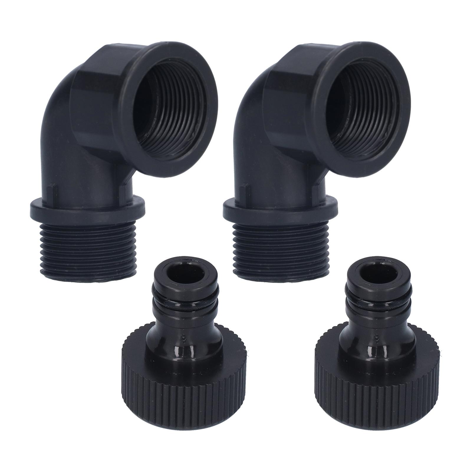 

2 комплекта коленчатых соединителей, адаптер для шланга с ниппельным соединителем для сада, улицы(G1 Направленный