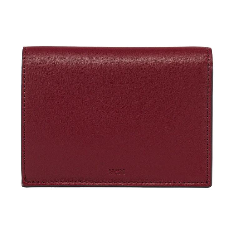 MCM Rindsleder Umhängetasche Klein Damen Bordeauxrot MXSEAAC01XG001