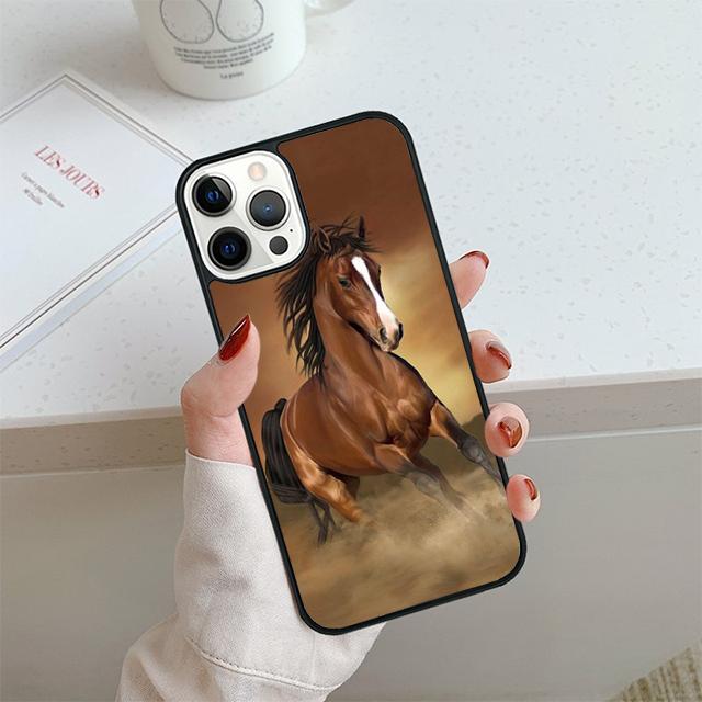 

Horse Animal Running cool Phone Case For iPhone 17 Air 14 15 16 13 12 Cover For Apple Pro Max 6S Plus Coque iPhone 13pro