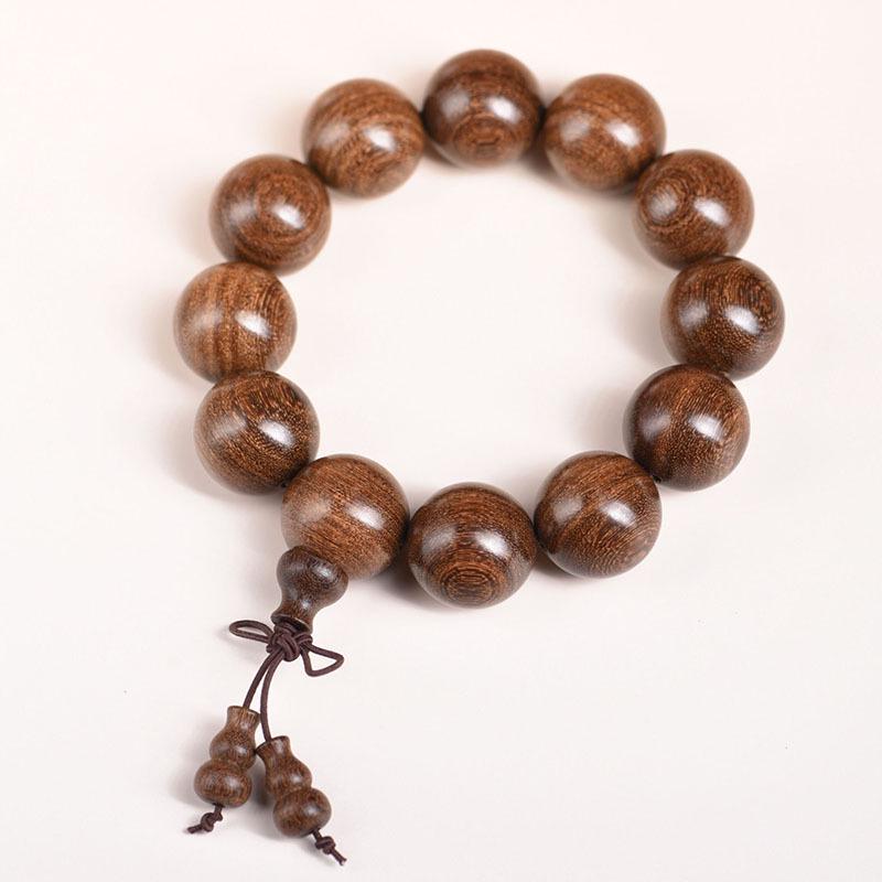 Authentic Sandalwood Buddhist Prayer Beads Bracelet - Ethnic Style Jewelry