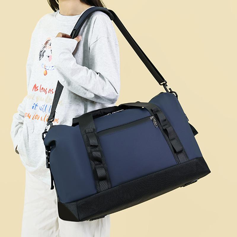 Simple, Casual, Large-capacity Portable Travel Bag for Outings, Dry and Wet Separation, Sports and Fitness Bag with A Pull Handle